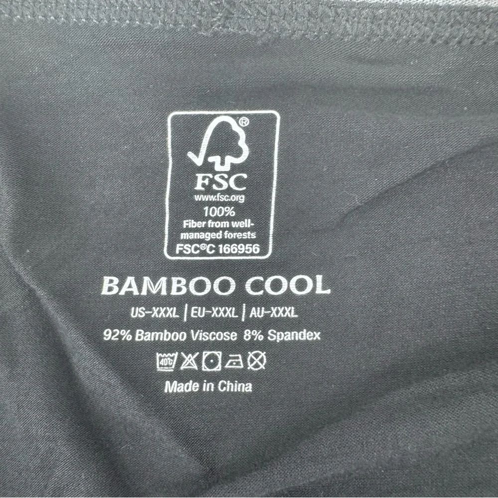 Bamboo‎ Cool Men's Boxer Briefs - Black